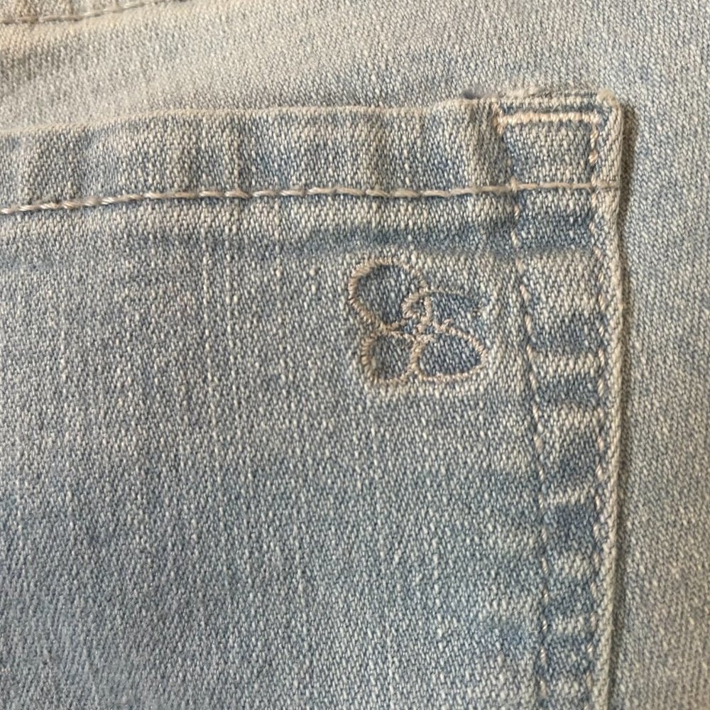 Size 12 Jessica Simpson Kids Capris Light Rolled Crop Skinny End Capris A1 - Picture 5 of 7